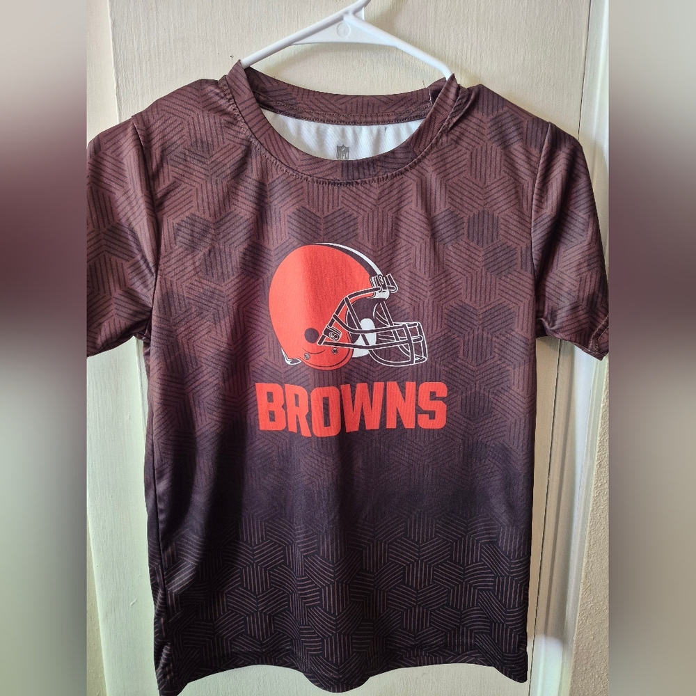 NFL Browns Kids Tee - Cleveland Browns Size M